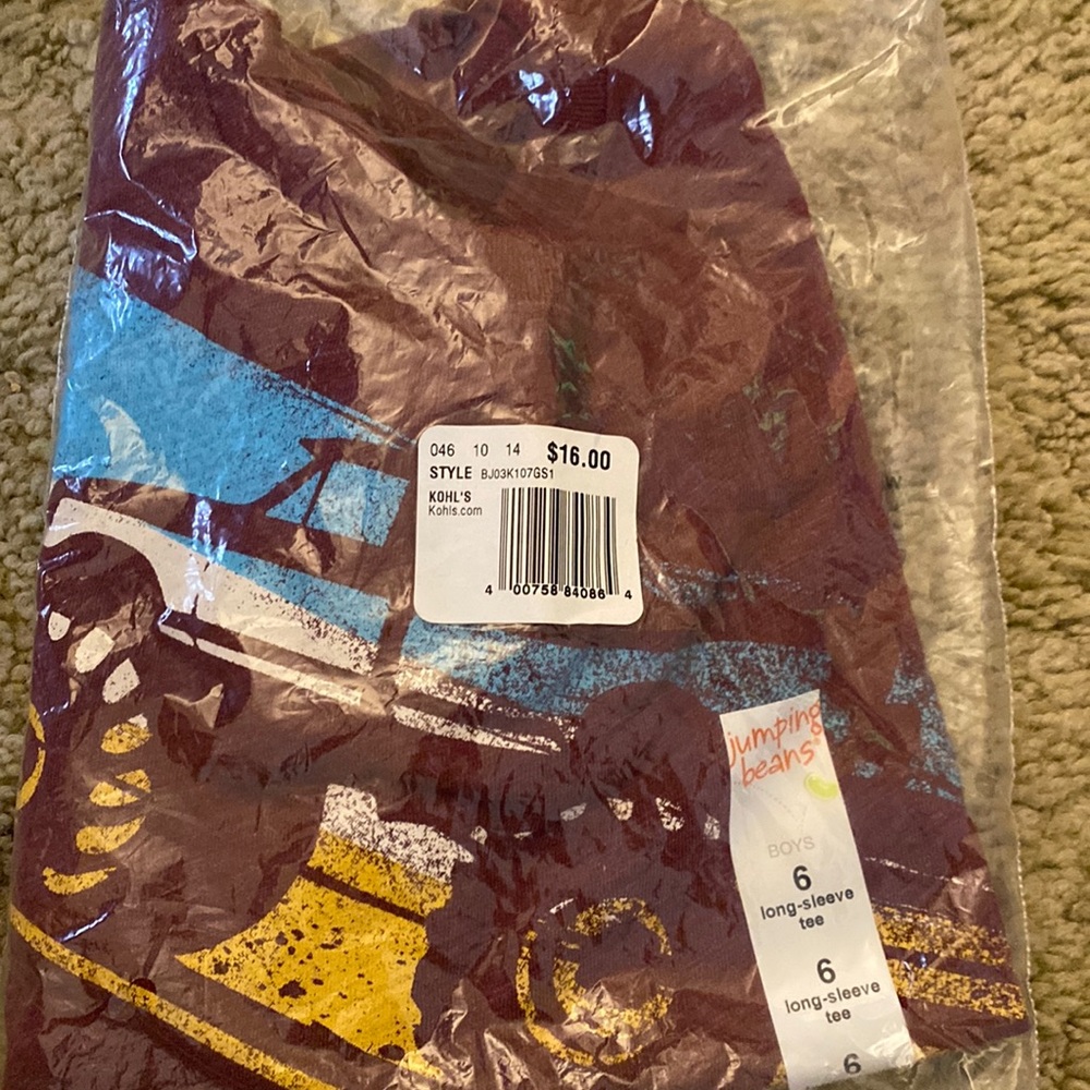 Boys jumping beans size 6 shirt